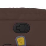 barna műbőr dönthető masszázsfotel