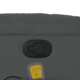 szürke műbőr dönthető masszázsfotel