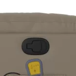 kávészínű műbőr dönthető masszázsfotel