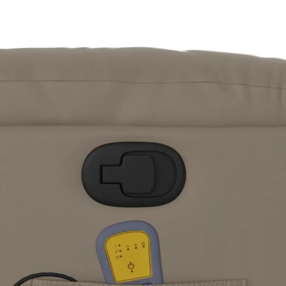 kávészínű műbőr dönthető masszázsfotel