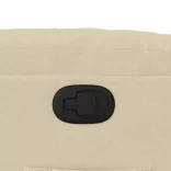 krémszínű szövet dönthető fotel