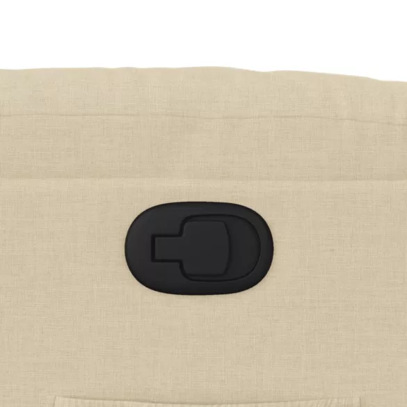 krémszínű szövet dönthető fotel