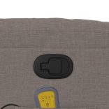 tópszínű szövet dönthető masszázsfotel