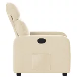 krémszínű szövet dönthető fotel