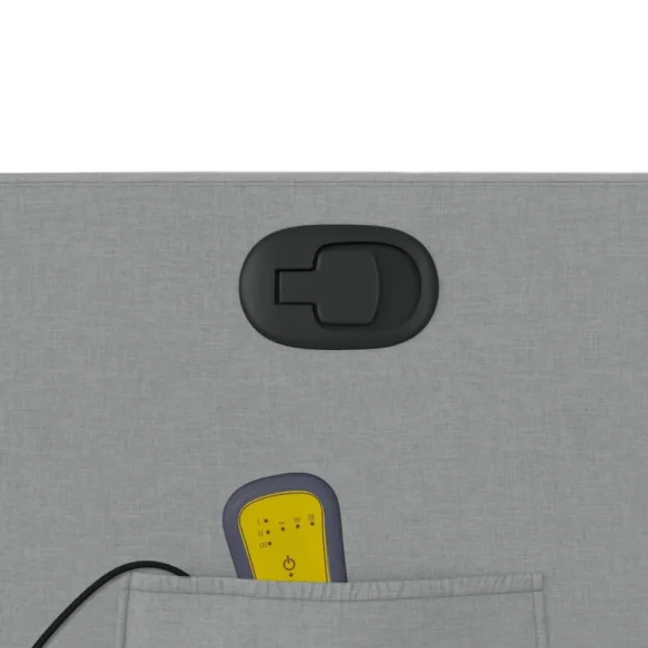 világosszürke szövet dönthető masszázsfotel