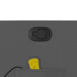 sötétszürke szövet dönthető masszázsfotel