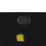 fekete szövet dönthető masszázsfotel