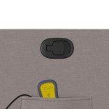 tópszínű szövet dönthető masszázsfotel