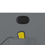 szürke műbőr dönthető masszázsfotel