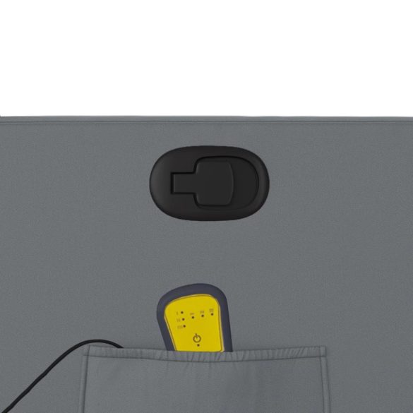 szürke műbőr dönthető masszázsfotel