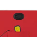 piros műbőr dönthető masszázsfotel