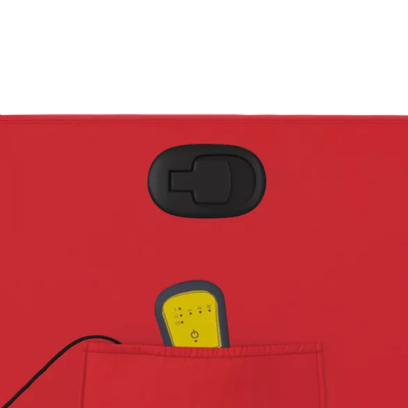 piros műbőr dönthető masszázsfotel