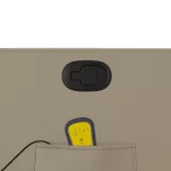 kávészínű műbőr dönthető masszázsfotel