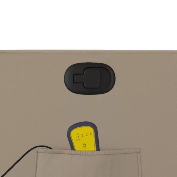 kávészínű műbőr dönthető masszázsfotel