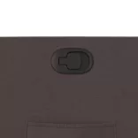 sötétbarna szövet dönthető fotel