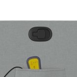 világosszürke szövet dönthető masszázsfotel