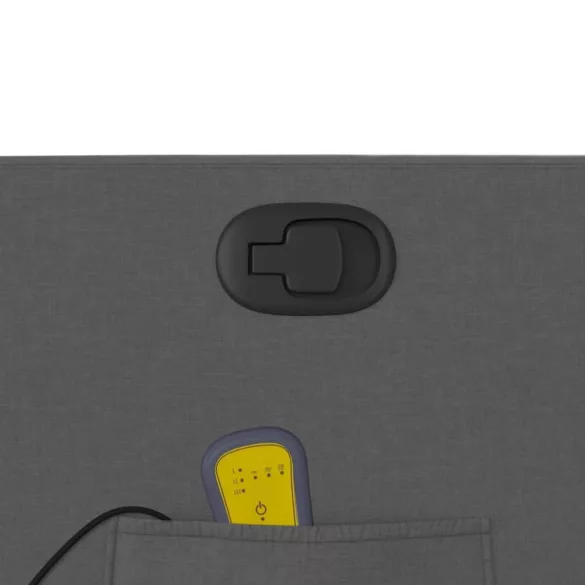 sötétszürke szövet dönthető masszázsfotel