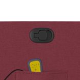 bordó dönthető szövet masszázsfotel