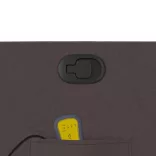 sötétbarna szövet dönthető masszázsfotel