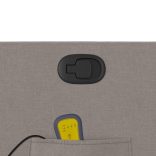 tópszínű szövet dönthető masszázsfotel