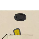 krémszínű szövet dönthető masszázsfotel