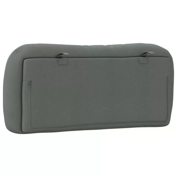 sötétszürke szövet fejtámla párna Hvar 80 cm