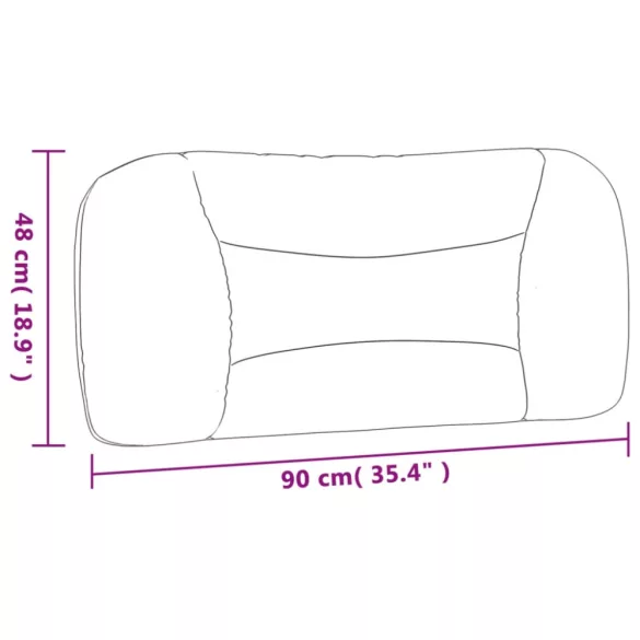 krémszínű szövet fejtámla párna Hvar 90 cm