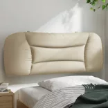 krémszínű szövet fejtámla párna Hvar 100 cm