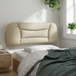 krémszínű szövet fejtámla párna Hvar 100 cm