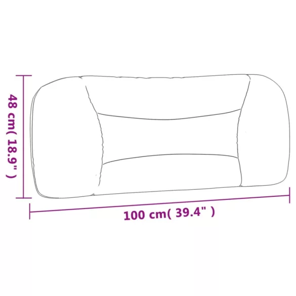 krémszínű szövet fejtámla párna Hvar 100 cm
