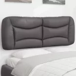 szürke műbőr fejtámla párna Hvar 120 cm