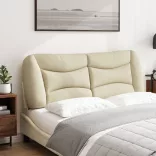 krémszínű szövet fejtámla párna Hvar 140 cm
