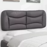 szürke műbőr fejtámla párna Hvar 140 cm