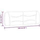 krémszínű szövet fejtámla párna Hvar 160 cm