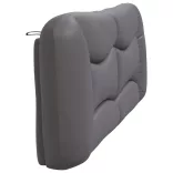 szürke műbőr fejtámla párna Hvar 200 cm