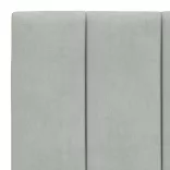 világosszürke bársony fejtámla párna Hanko 100 cm