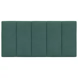 sötétzöld bársony fejtámla párna Hanko 100 cm