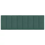 sötétzöld bársony fejtámla párna Hanko 120 cm