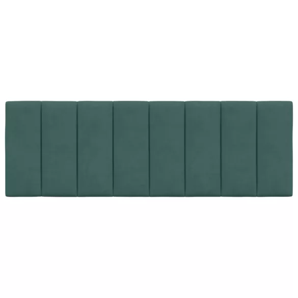 sötétzöld bársony fejtámla párna Hanko 120 cm