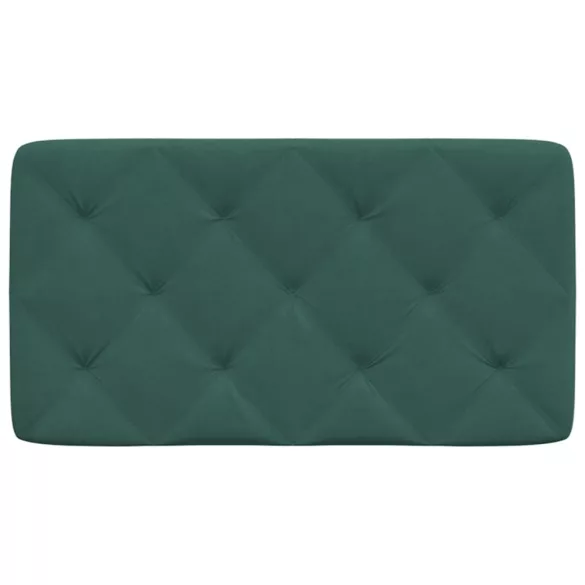 sötétzöld bársony fejtámla párna 80 cm