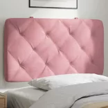 rózsaszín bársony fejtámla párna 80 cm