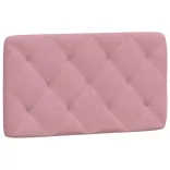 rózsaszín bársony fejtámla párna 80 cm
