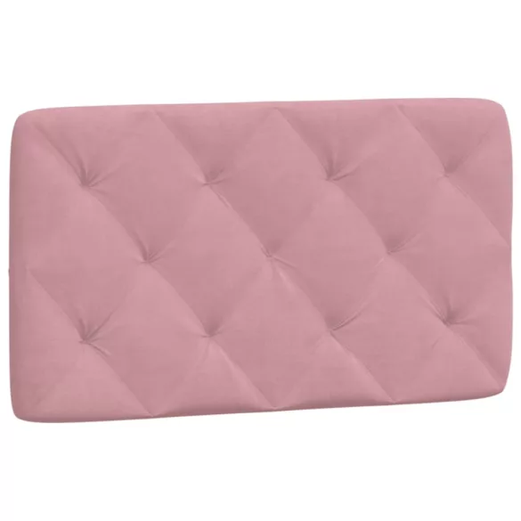 rózsaszín bársony fejtámla párna 80 cm