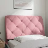 rózsaszín bársony fejtámla párna 80 cm