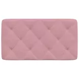 rózsaszín bársony fejtámla párna 80 cm