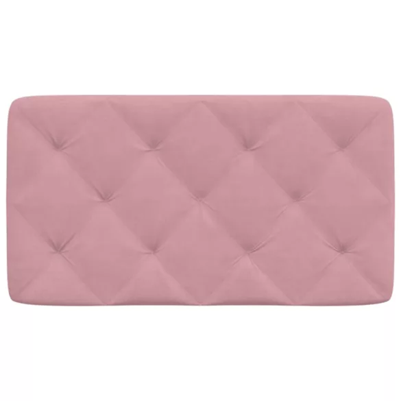 rózsaszín bársony fejtámla párna 80 cm
