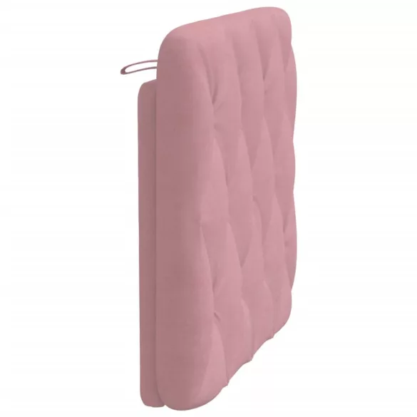 rózsaszín bársony fejtámla párna 80 cm
