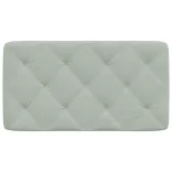 világosszürke bársony fejtámla párna 90 cm