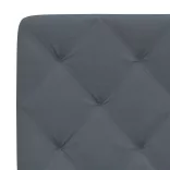 sötétszürke bársony fejtámla párna 90 cm