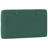 sötétzöld bársony fejtámla párna 90 cm